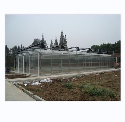 Plan d'installation de la serre en polycarbonate de 4 m de largeur de baie et cadre en acier galvanisé