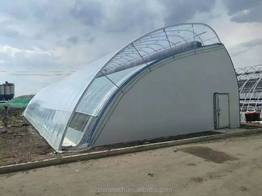 Longueur 50-120m Serre solaire commerciale à double isolation pour l'hiver et les zones froides