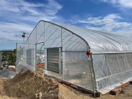 Tubes d'acier galvanisées à chaud à une seule couche Film de plastique Tunnel Serres agricoles
