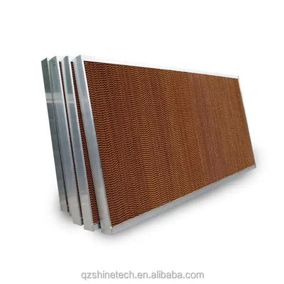 Pad de refroidissement par évaporation d'eau pour élevage de poulets cadre en aluminium galvanisé en acier