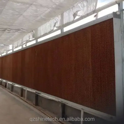 Pad de refroidissement par évaporation d'eau pour élevage de poulets cadre en aluminium galvanisé en acier