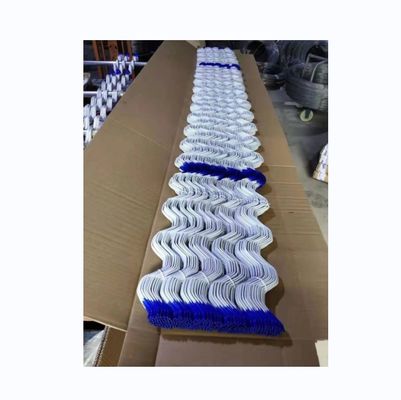 Système de verrouillage de serre en plastique avec fil de ferraille à film à ressort et fil zigzag