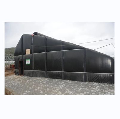 Serre solaire recouverte de film pour une culture durable de concombres hivernaux